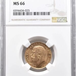 MS66 1925 Great Britain 1 Sovereign Gold Coin NGC