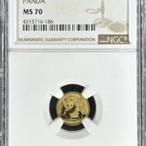 2015 1/20oz .999 Gold China Panda G20Y NGC Certified MS70