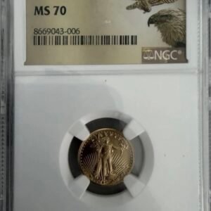 2024 $5 American Gold Eagle 1/10 oz MS70 NGC Graded  Bullion Coin