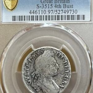 1698 Great Britain Shilling 1St BUST WILLIAM III PCGS VF Details