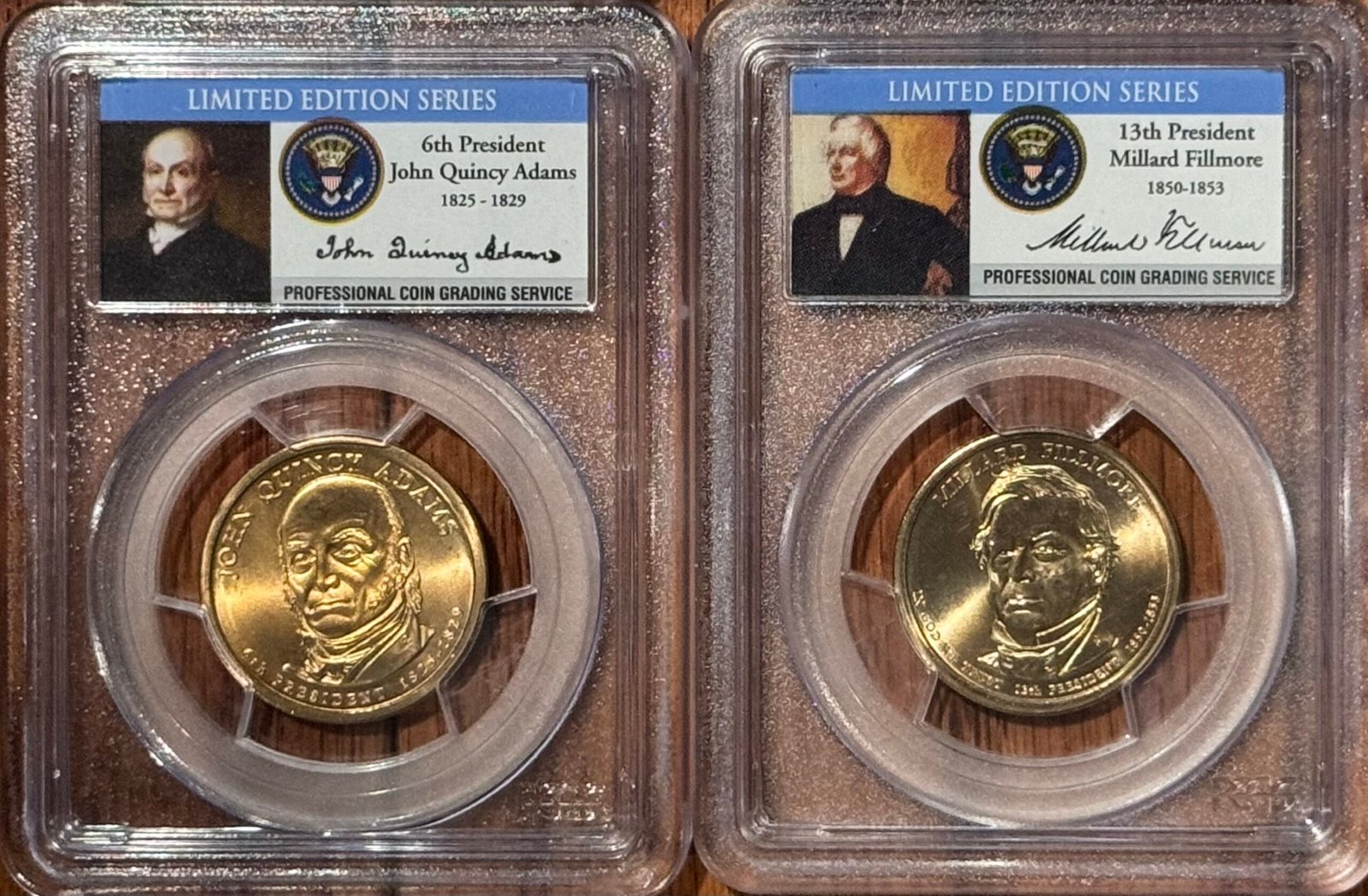 8x Presidential $1 Error Coins – Missing Edge Lettering – PCGS NGC MS66 MS67 LOT - Image 9