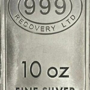 10 oz JBR Bullion Bar of .999 Fine Silver