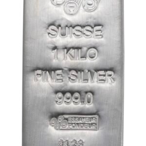 1 Kilo Silver PAMP Suisse Bar (Serialized) .999 Fine