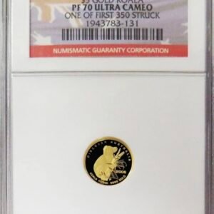 2006 GOLD 2519 MINTED AUSTRALIA 1/25oz $5 KOALA NGC PF 70 UC ONE OF FIRST 350