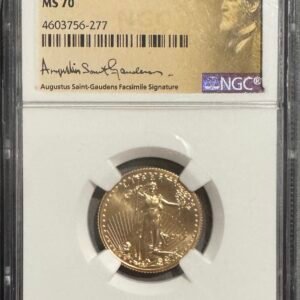 2017 W Eagle G$10 NGC MS70 Augustus Saint-Gaudens Facimile Signature